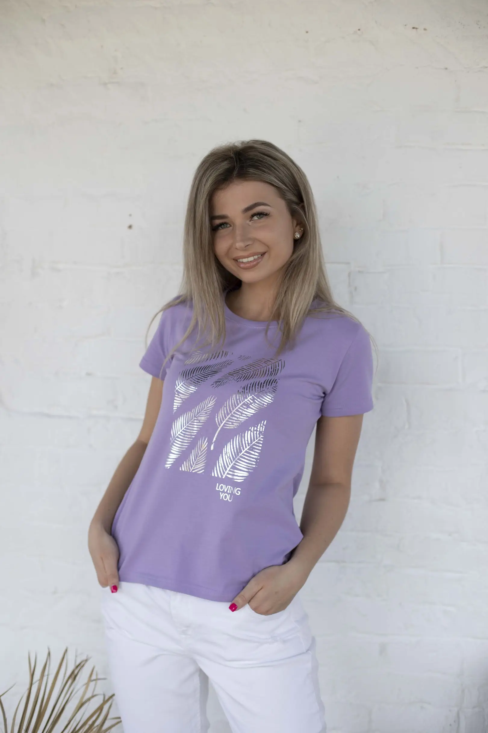 Стильная женская футболка из хлопка цвет lilu большие размеры | Женская одежда