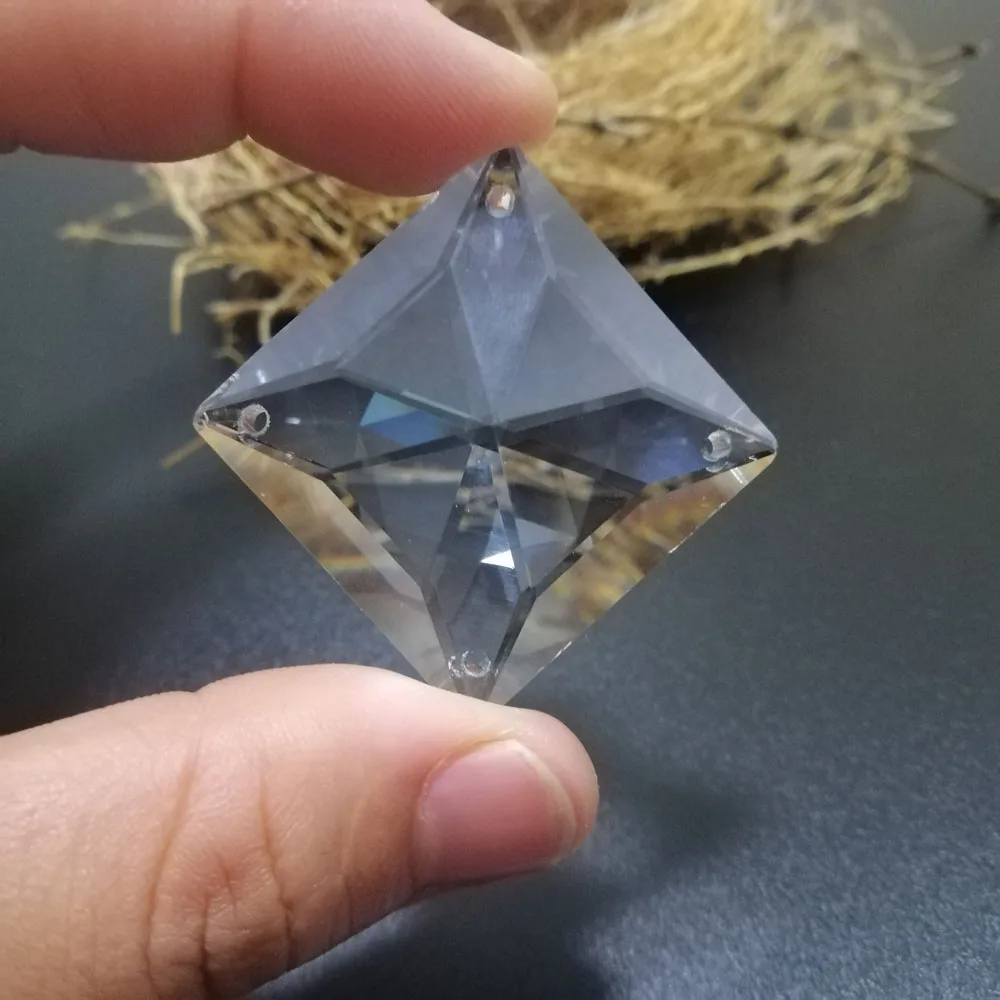 

Camal 2 шт. 32 мм/1,25 дюйма K9 граненый призматический бисер, лампа с 4 отверстиями, осветительная деталь, подвесная люстра, Ловец Солнца