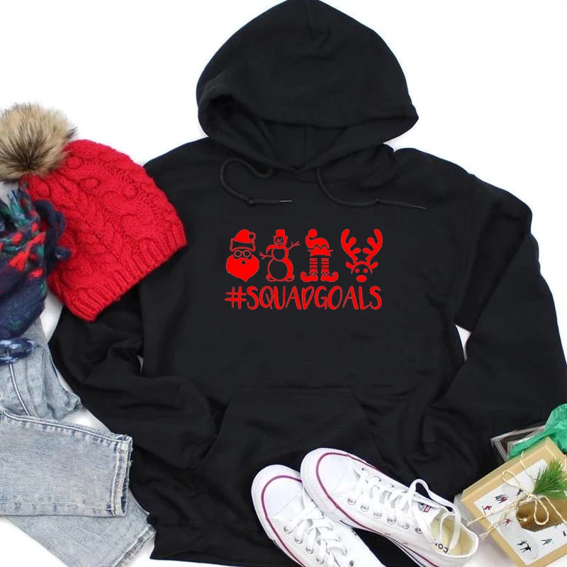 

Christmas Squadgoals Merry Christmas hoodies women fashion unisex holiday gift vintage pullovers graphic vintage cotton art tops