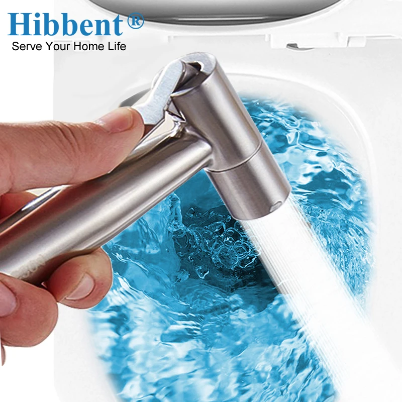

Handheld Bidet Spray Shower Set Bidet 304 Stainless Steel Brushed Nickel Toilet Shattaf Sprayer Douche kit Bidet Faucet