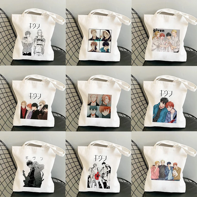 

Shopper Bag Yaoi Bl Given Yaoi Given Anime Tote Bag Shopping Unisex Fashion Travel Canvas Bag Pacakge Hand Bag White Beach Bag