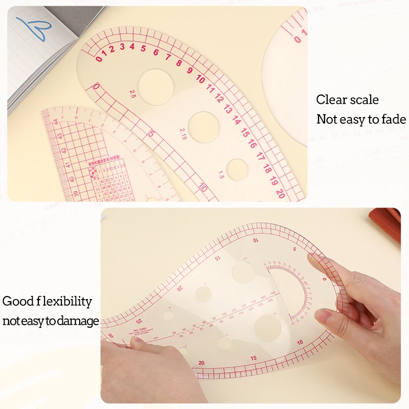 Французская кривая линейка Nonvor набор инструментов для шитья линейки пэчворка