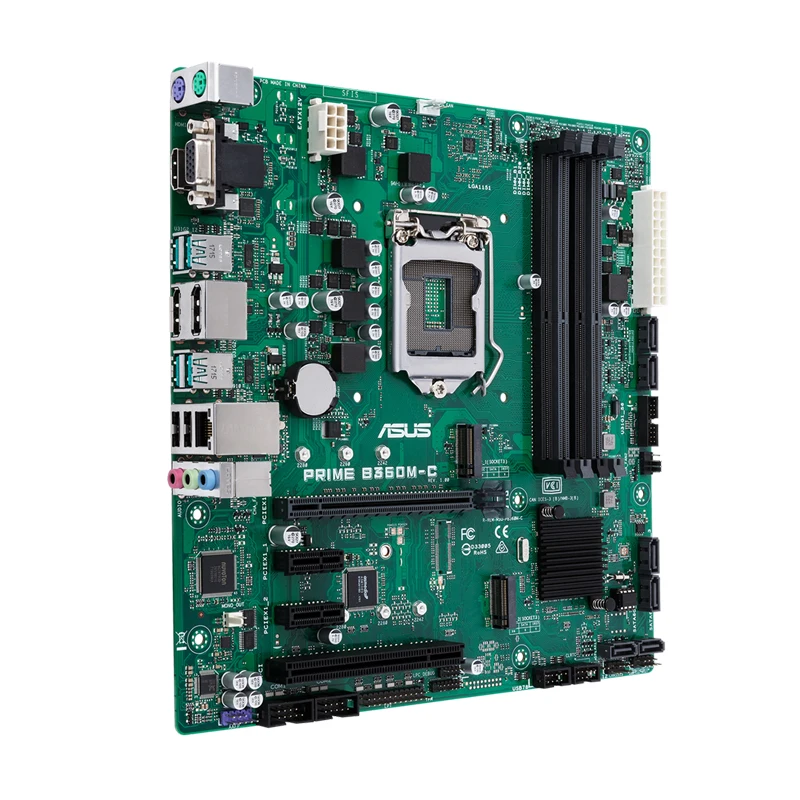 

ASUS PRIME B360M-C Motherboard 1151 Motherboard DDR4 Intel B360 Support Core i7 i5 i3 Cpus 64GB DVI HDMI PCI-E 3.0 SATA3 USB3.1