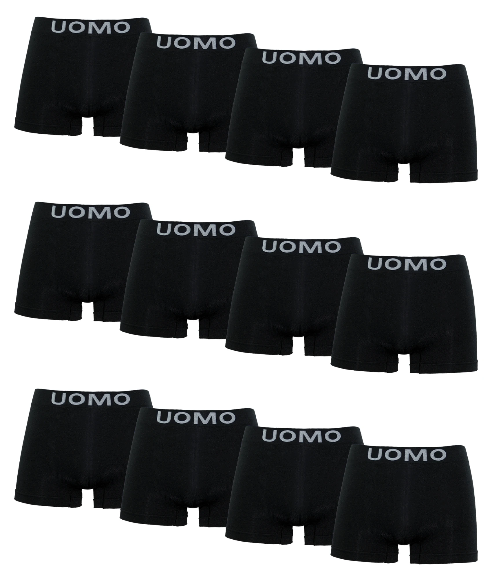 Channo Pack of 12-Boxer briefs man Lycra seamless soft and comfortable