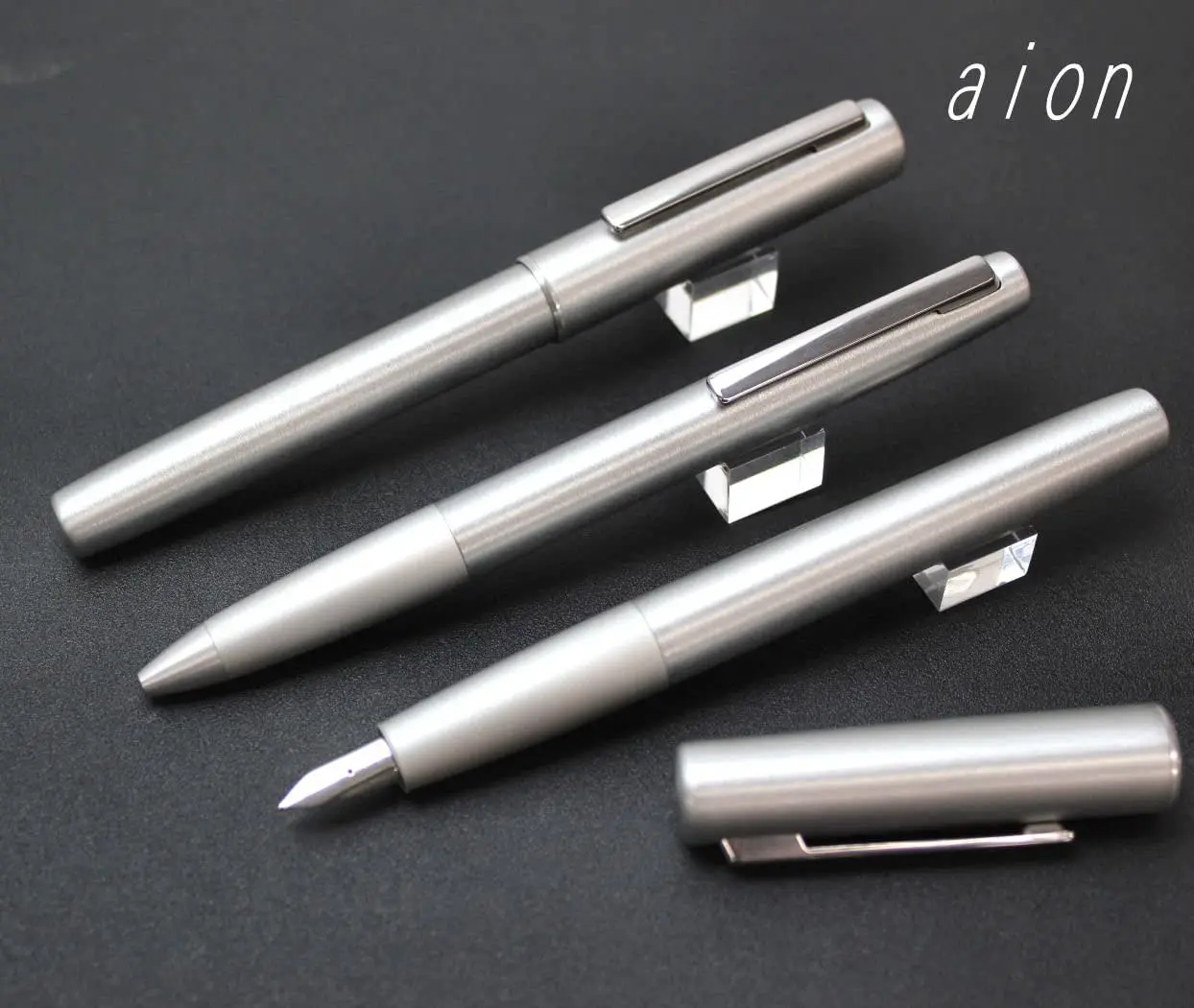 Перьевая ручка LAMY AION матовый корпус M UC оливковый серебристый | Канцтовары для