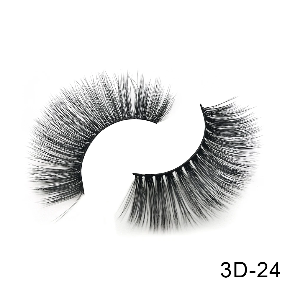 3D-24 6 пар Friholl. m Искусственные норковые ресницы натуральные длинные ресницы ручной работы макияж 25 мм Искусственные норковые ресницы 3D синтетические шелковые накладные ресницы - Цвет: 3D-24