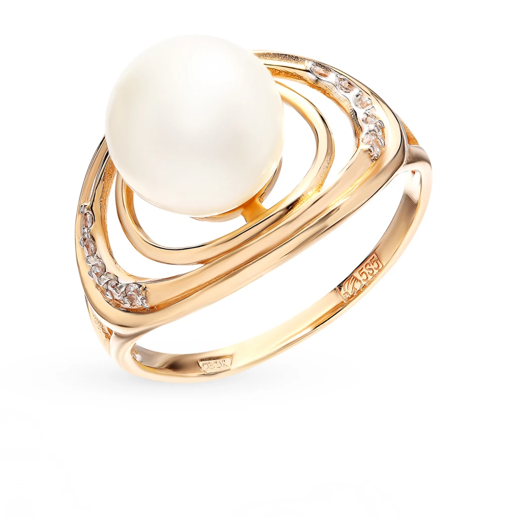 Кольца с жемчугом в золотом. Золотое кольцо с жемчугом и фианитами 585. Золотое кольцо с розовым жемчугом Санлайт. Кольцо с жемчугом золото Санлайт. Санлайт украшения с жемчугом в золоте.