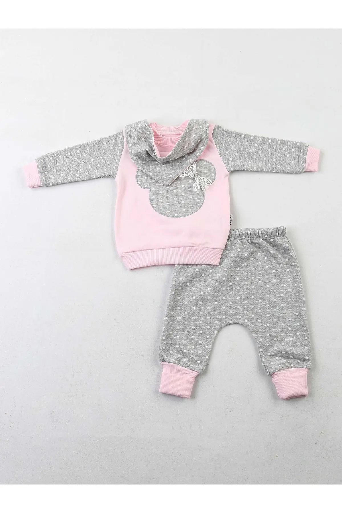 Розовый сезонный комплект из 3 предметов для маленьких девочек | Мать и ребенок