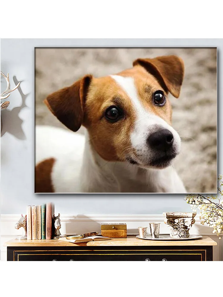 Алмазная вышивка сделай сам Джек Рассел терьер 5D полная квадратная круглая