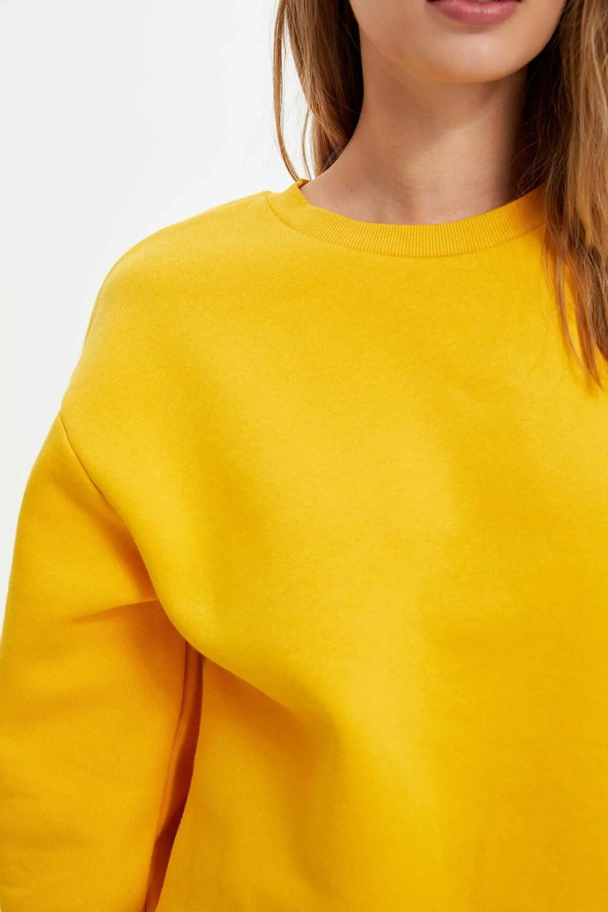 DeFacto пуловер Женский однотонный короткий осенний Повседневный свитер Свободная