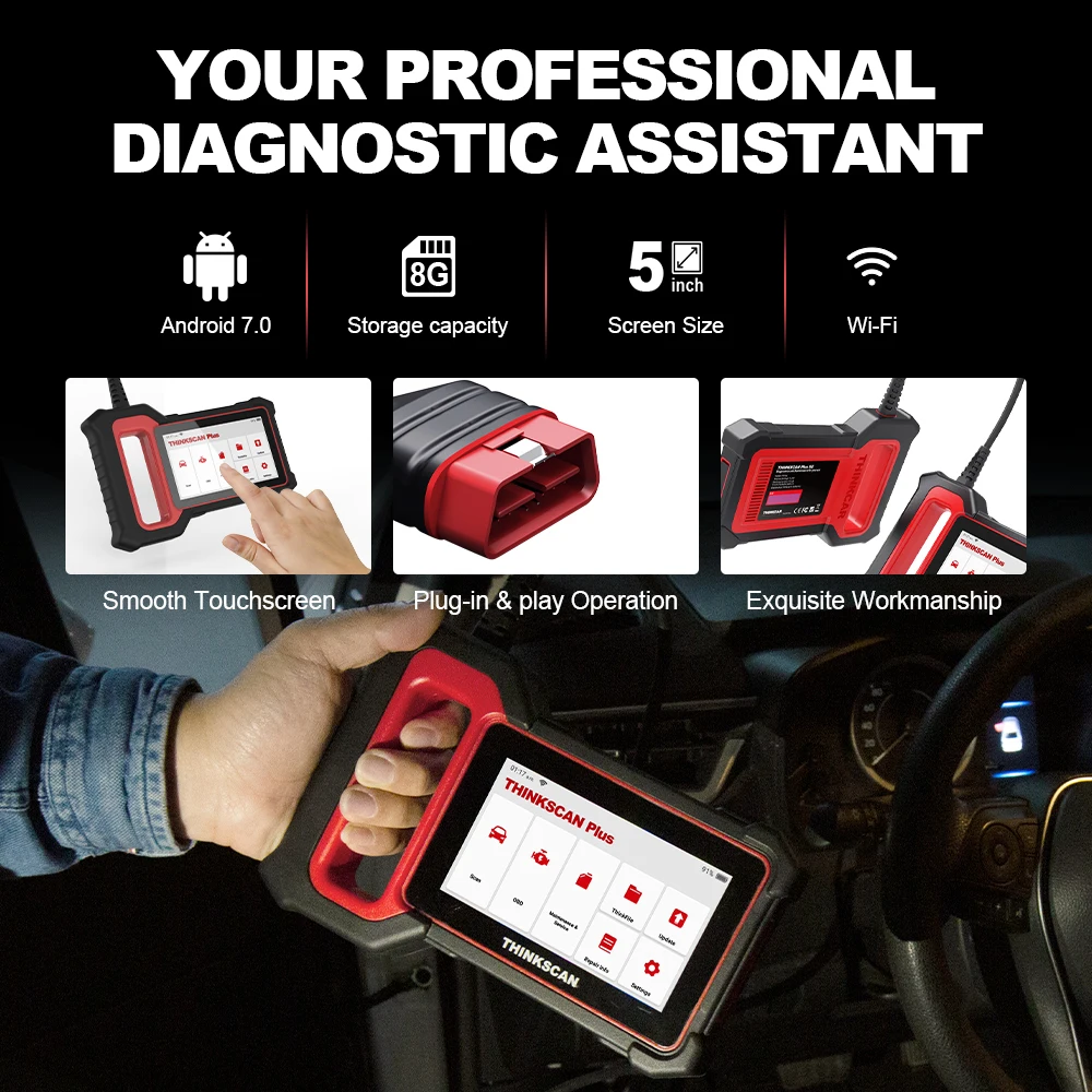 Диагностический сканер Thinkscan Plus S2/S7/S4 OBD2 прибор для диагностики автомобиля чтения