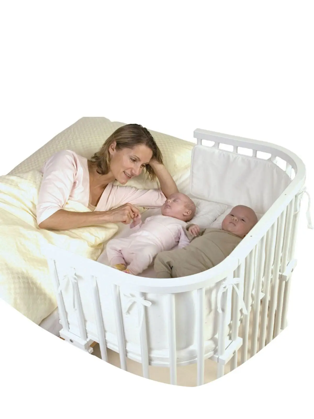 Baby Bedside Crib Newborn Sleeper Large Storage Basket Adjustable Heights  Angle Mattress Mesh Straps Bed Side Bassinet TURKEY