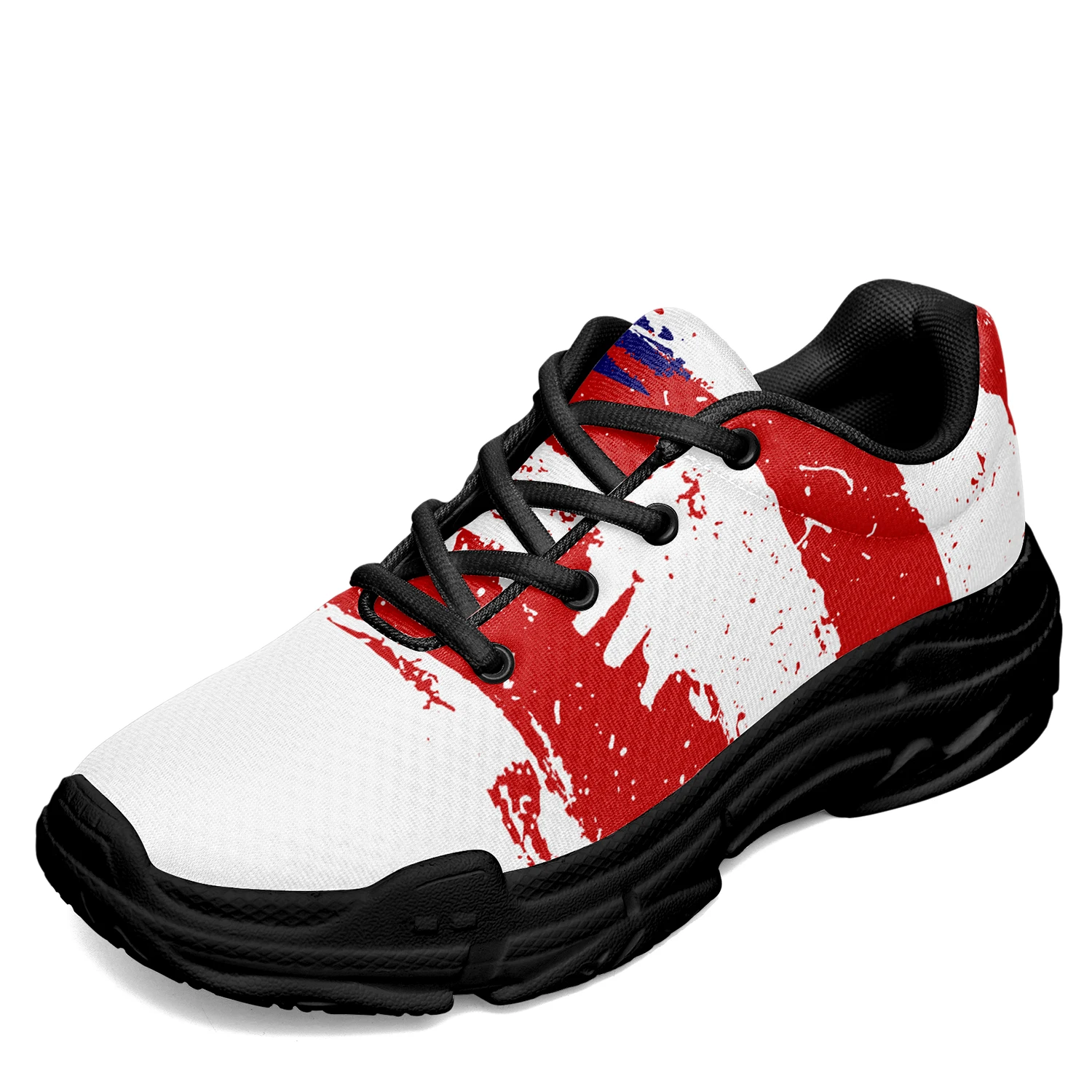 

Patriotic Flag Design Men's Running Shoes Print On Demand Mesh Breathable Sport Lace-up Comfortable Shock Cushioning Sneakers