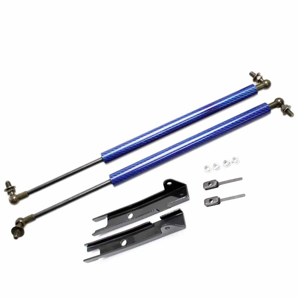 blue carbon fiber Для Toyota Hilux SR5- 4x4 аксессуары для пикапов передний капот из углеродного волокна газовые счетчики Лифт Газлифты шок - Цвет: blue carbon fiber