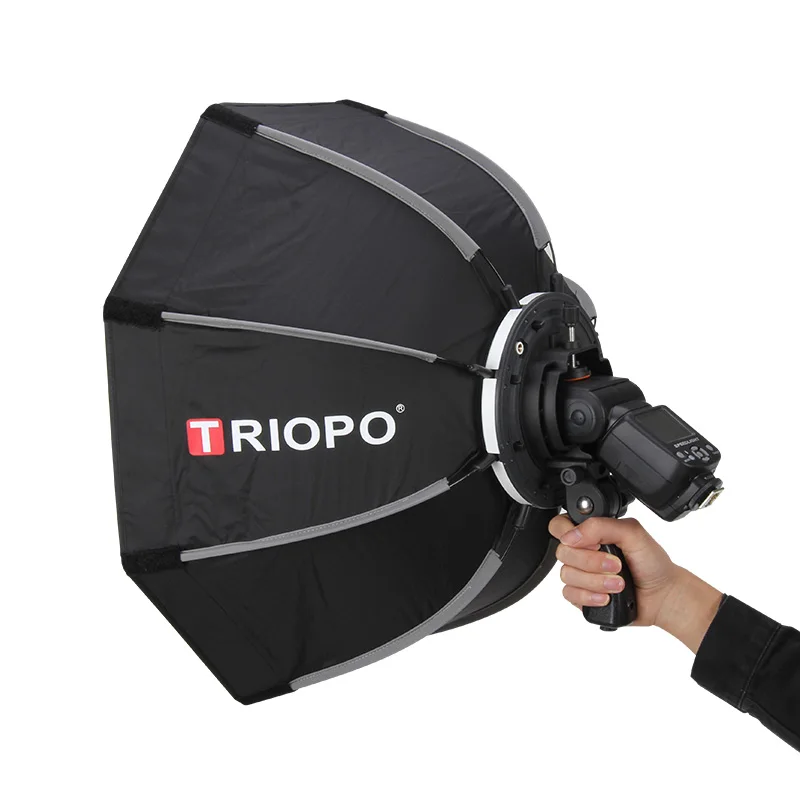 

Восьмиугольный Зонт Triopo 55 см, софтбокс для фотосъемки Godox V860II TT600 TT685 YN560 III IV, фотовспышка Speedlite, софтбокс