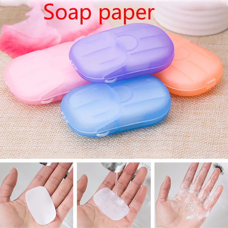 20 шт. одноразовая бумага для мыла чистящая Ароматизированная коробка