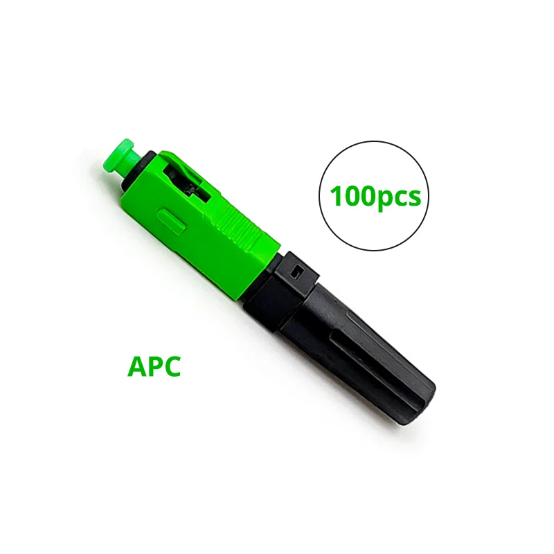 ESC250P-LW 100 шт./лот SC APC SC UPC быстрый разъем менее 0.3dB волоконно-оптический разъем-предварительно встроенный волокно новая модель - Цвет: APC