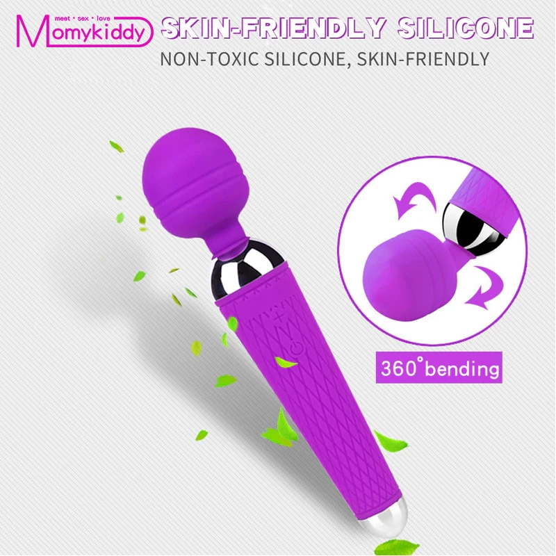 Вибрирующий фаллоимитатор для женщин перезаряжаемая волшебная палочка AV