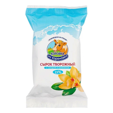 Сырок творожный Коровка из Кореновки с ванилью 15% 100 г |