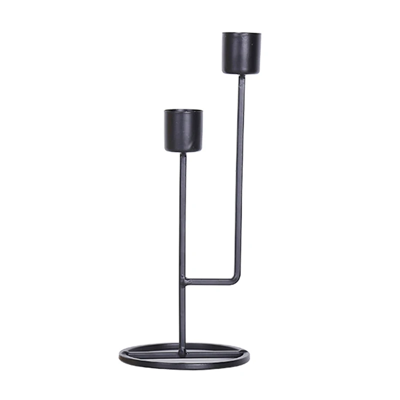 Металлические подсвечники с двумя слотами Модный свадебный подсвечник