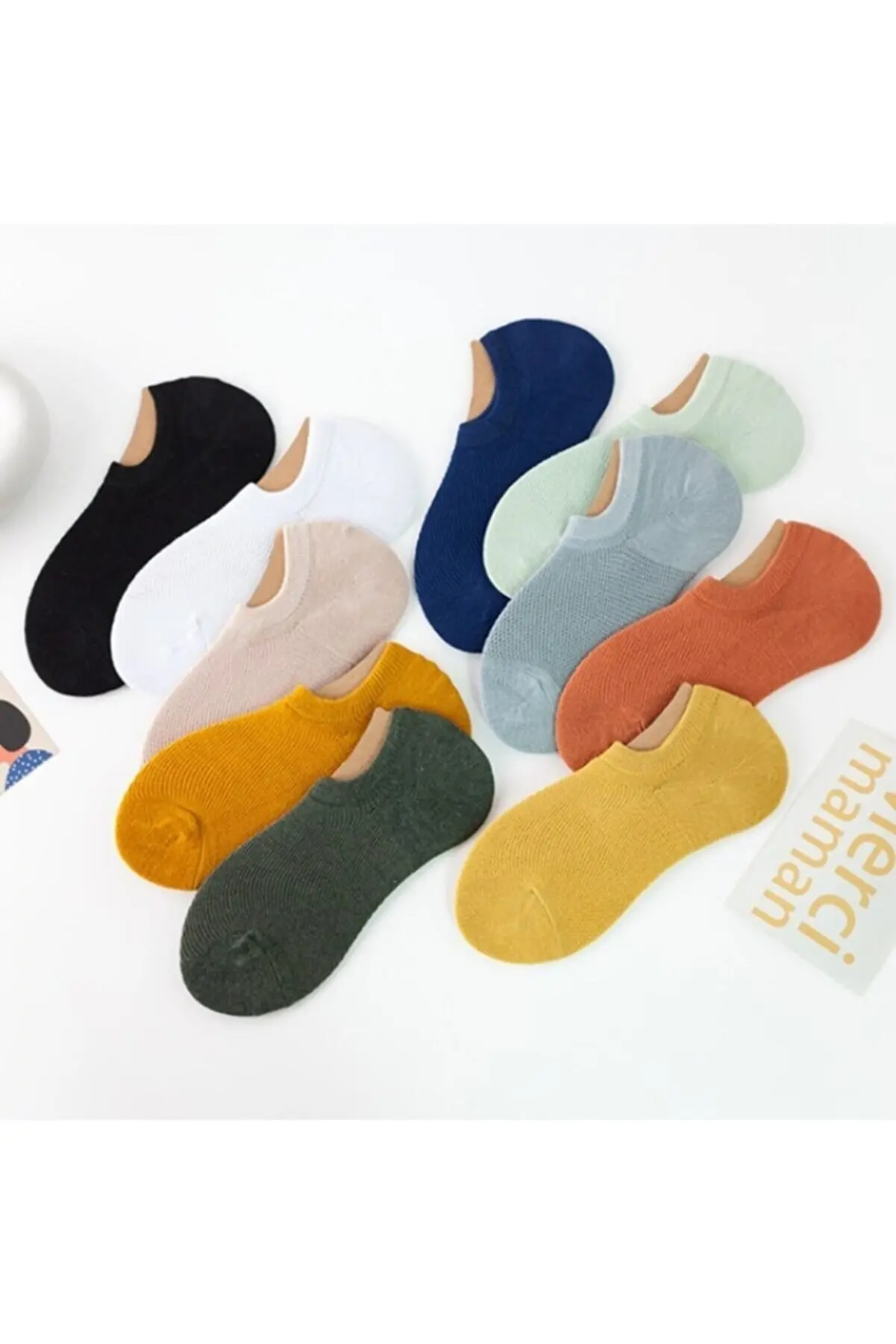 Unisex 10 Pack Invisible Sports Shoe Socks