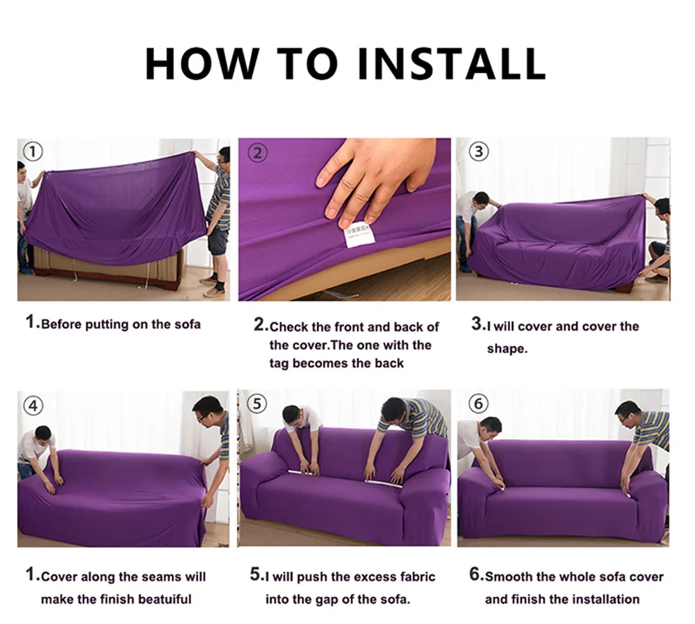 Эластичные чехлы для диванов гостиной 1/2 шт l-стиль секционный угловой чехол