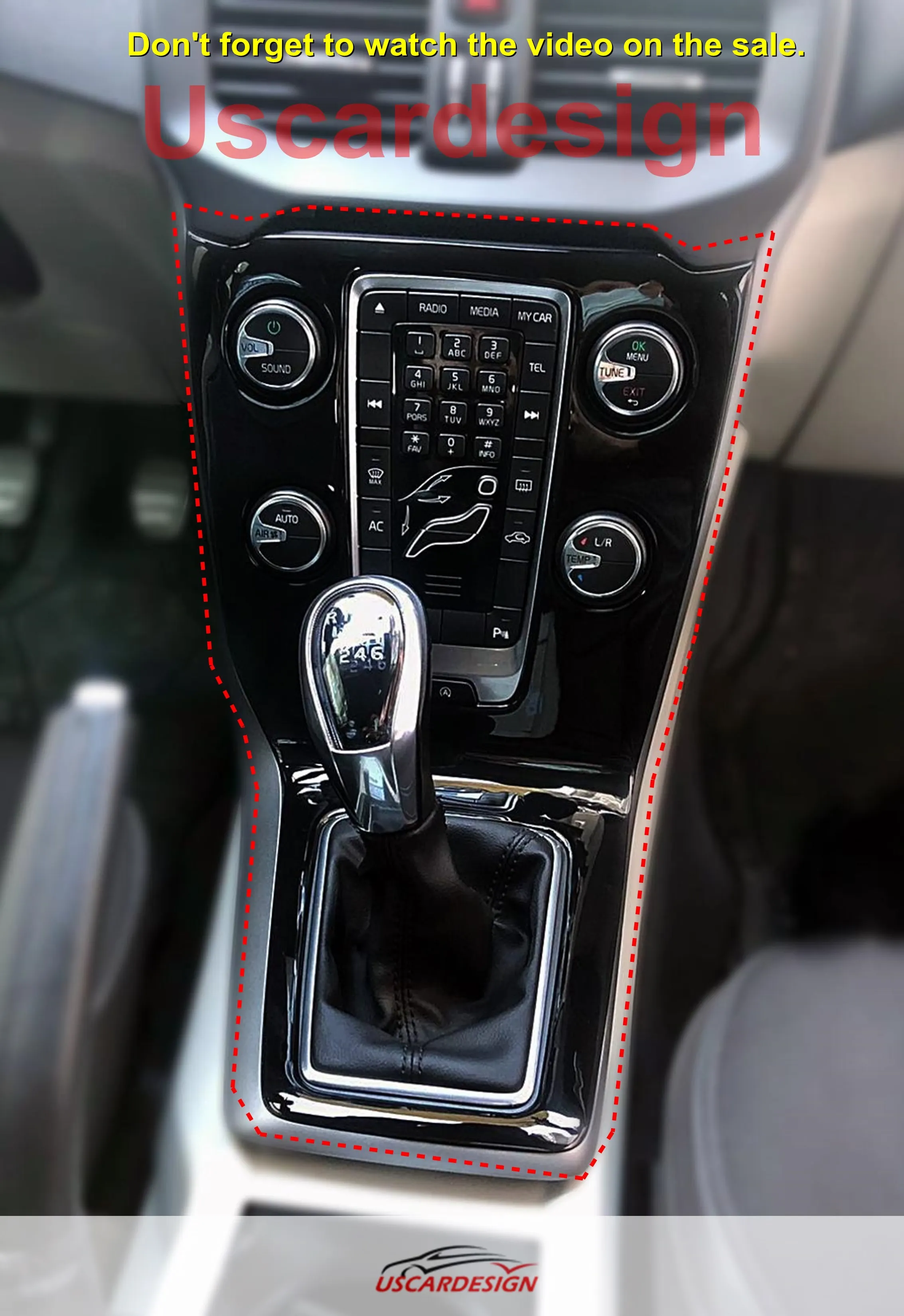 

Комплект рамок для салона Volvo V40 (2012-2019), крышка приборной панели, дверная ручка, аксессуары для отделки