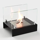 Настольный биокамин Lux Fire Арлекино подарочный черный.