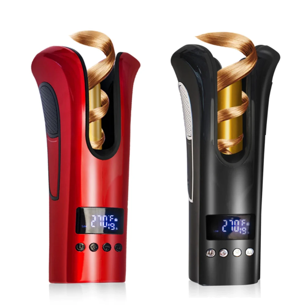 

Auto Rotating Curling Iron Tourmaline Ceramic Heater All-Around Anti-Scalding 360Rotatable Cord Intelligent Anti Tangle Control