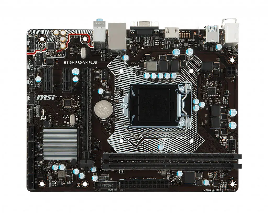 

Материнская плата MSI H110M PRO-VH PLUS 1151 DDR4 32 Гб PCI-E 3,0 SATA III USB3.0 Micro ATX Intel H110 материнская плата для Core i5-7400 cpu