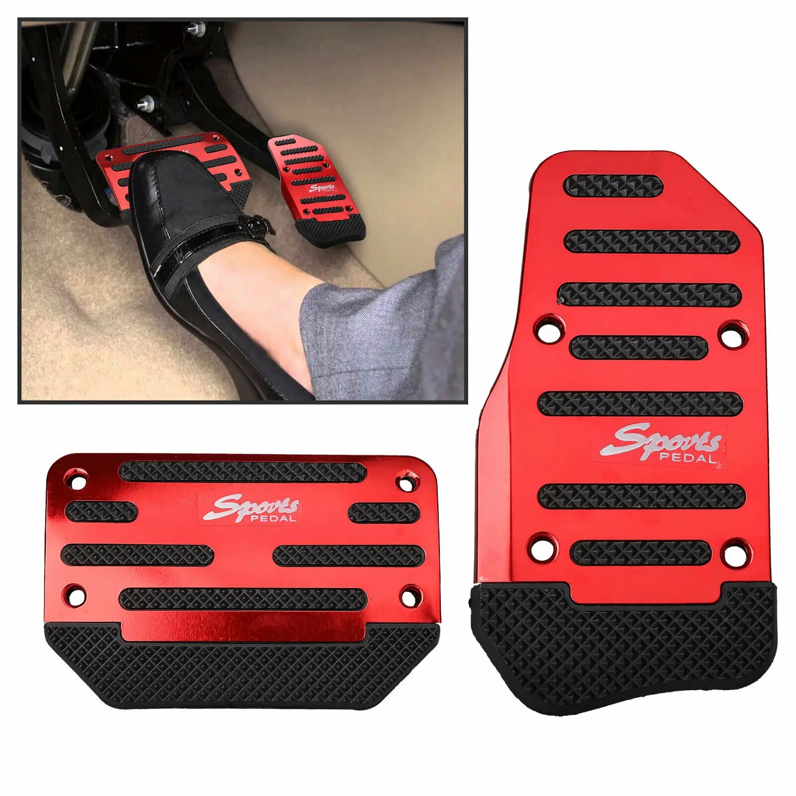 2 шт. Нескользящая Тормозная педаль для автомобиля грузовика прицепа автобуса