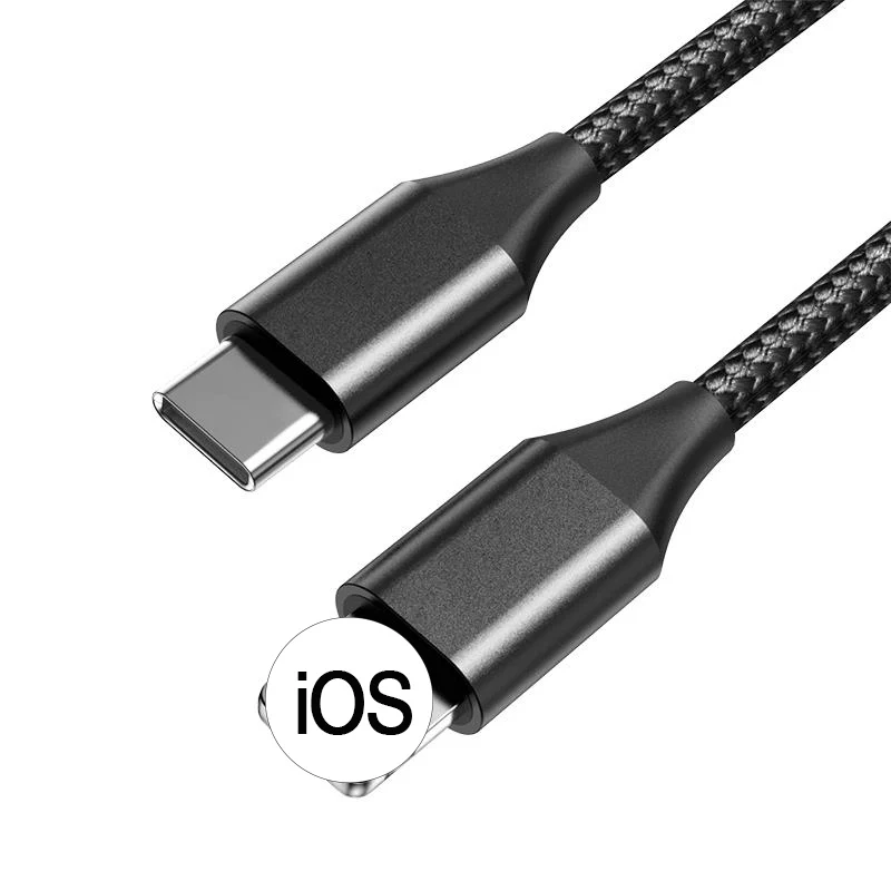 

18W Braided PD Fast Charging USB Type C Type-C To for Lightning Cable for IPhone 8 X XS XR 11 Pro Max 8plus 11pro Data Line