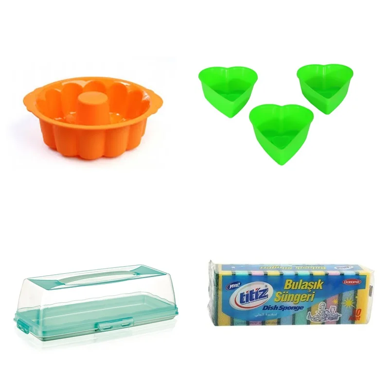 

4 Piece Kitchen Set Cake Dome Cake Mold Set