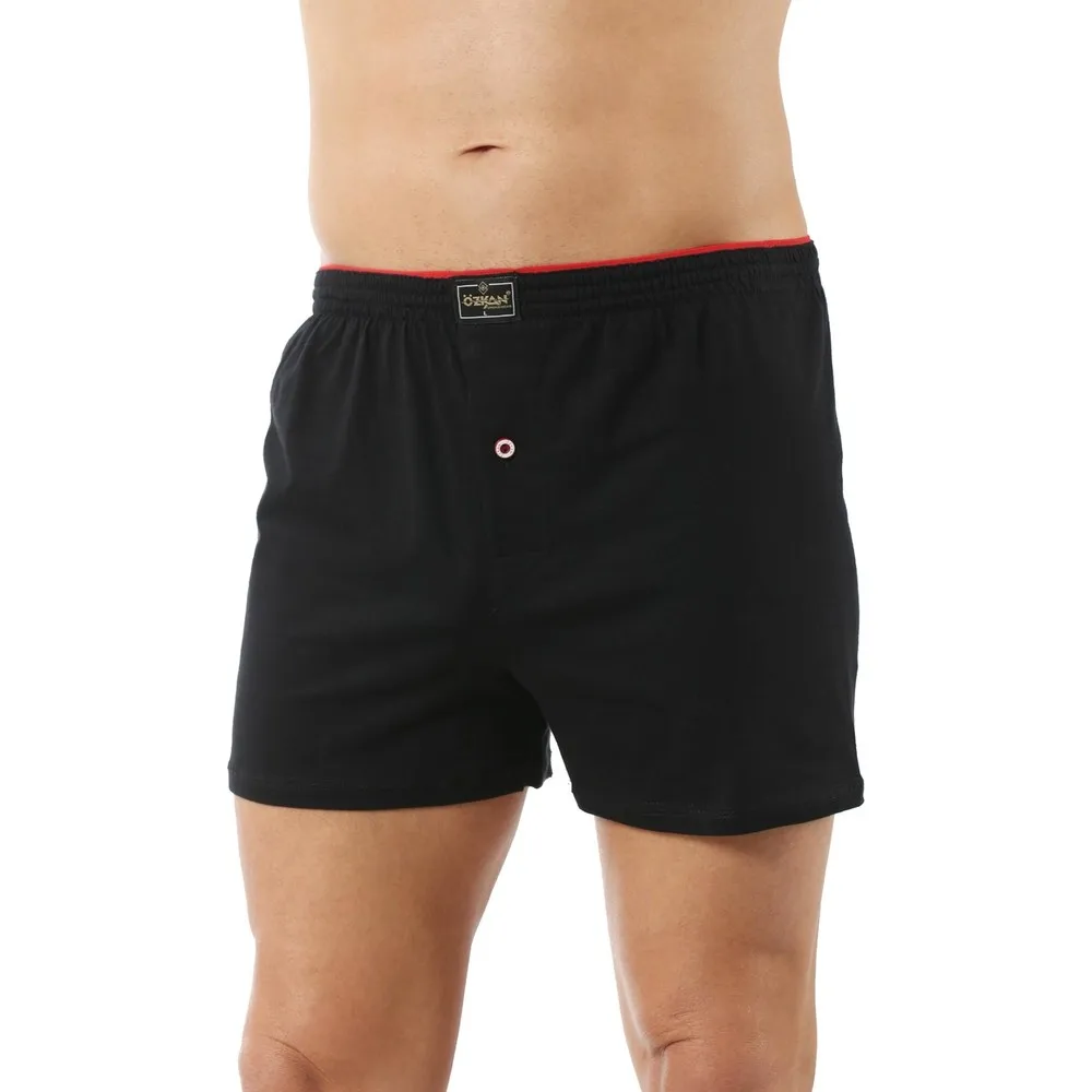 6 pcs Mens Underwear Boxer Shorts Casual Cotton Sleep Underpants Quality Plaid Loose Comfortable Homewear Panties - OZKAN