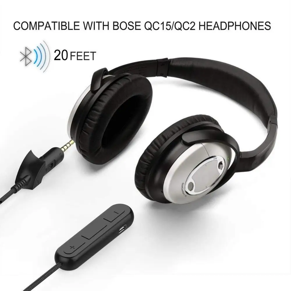 Bluetooth 5 0 стерео аудио адаптер беспроводной A2DP гарнитура приемник для Bose QC15 QC2