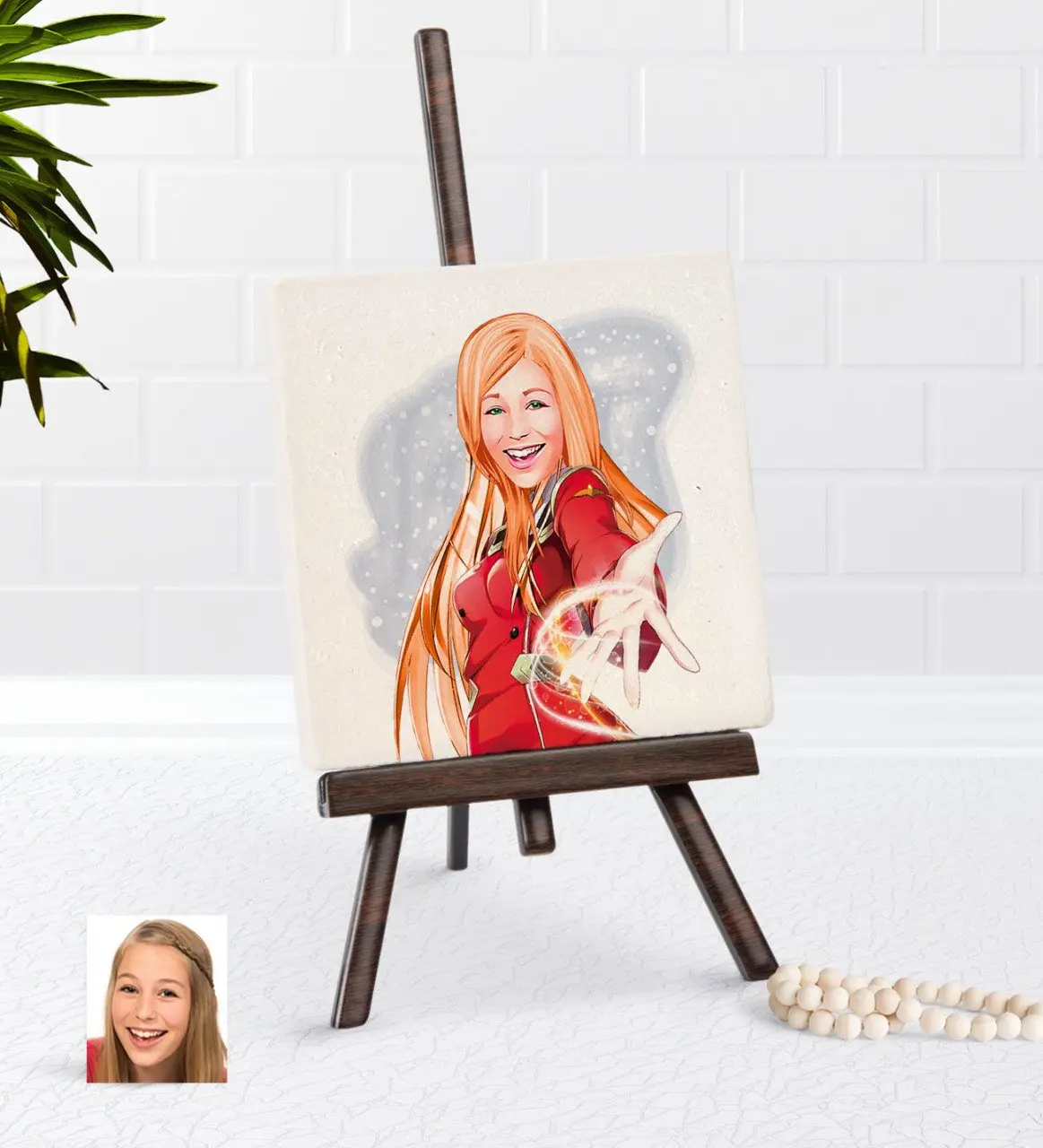

Personalized Women 'S Caricature Of Şovaleli Natural Taş-34