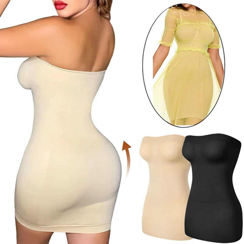 

Women's Underwear Slip Shaperwear Bodysuit Lingerie Full Body Shaper for Under Dresses Tummy Control Seamless Camisole