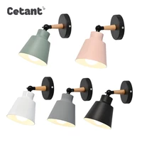 cetant led wall lamp cafe bar office nordic modern style restaurant bar table wall lamp bedroom wall lamp 6 color macarons wall