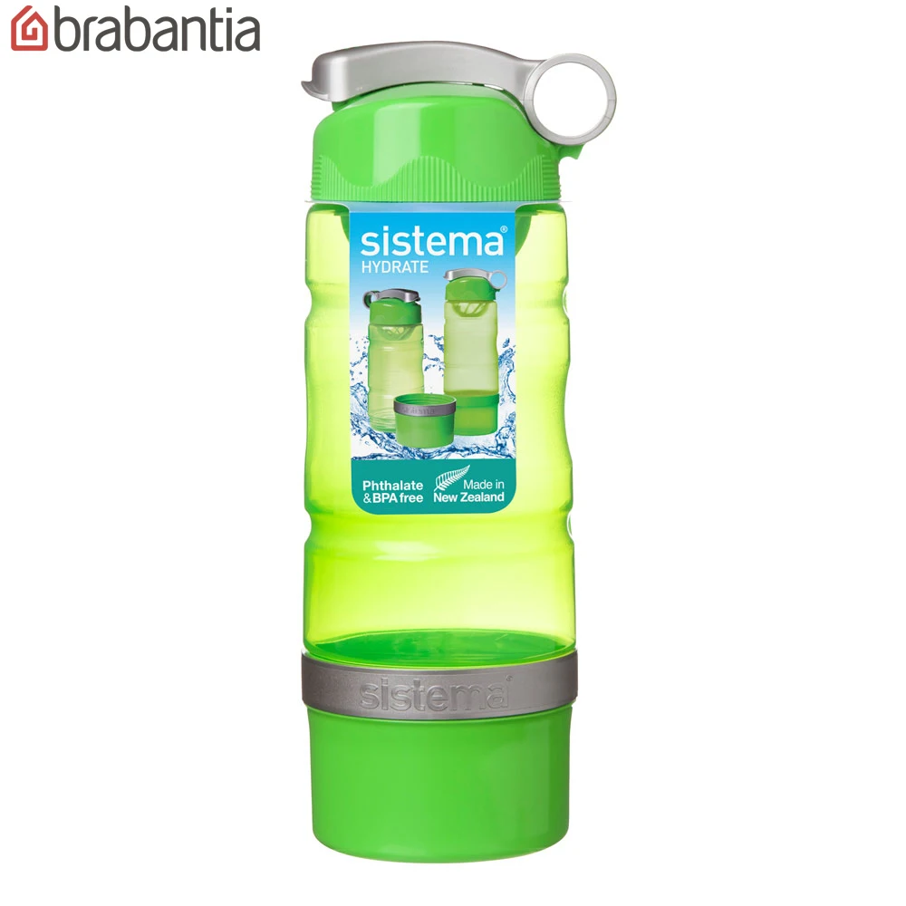 Бутылка спортивная питьевая Sistema &quotHydrate&quot 615мл зеленая 535 | Дом и сад