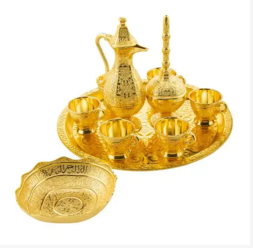 Стильная Презентация с турецкими золотыми мраморными узорами полный набор