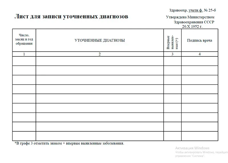 Целевой лист. Целевой лист