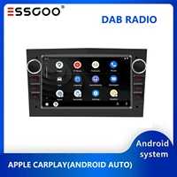 essgoo carplay car radio android auto 7 android 10 0 1gb16gb dab rds gps navigation bluetooth wifi mirror link for opel