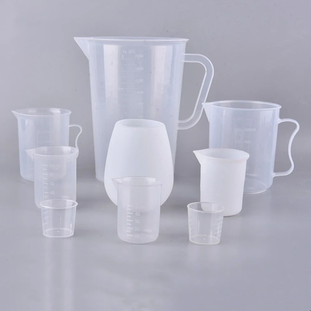 

Пластиковый мерный стакан 20 мл, 30 мл, 50 мл, 100 мл, 250 мл, ручной инструмент для измерения яркости жидкостей «сделай сам» с клеточной меткой