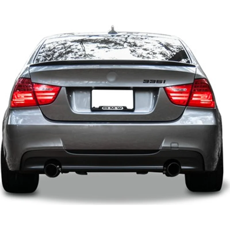 

3 Series For Bmw E90 2004 - 2011 3 / S Diffuser M Technic St. Right Left Single Outlet Gloss Black Product Surface Vacuum Plasti