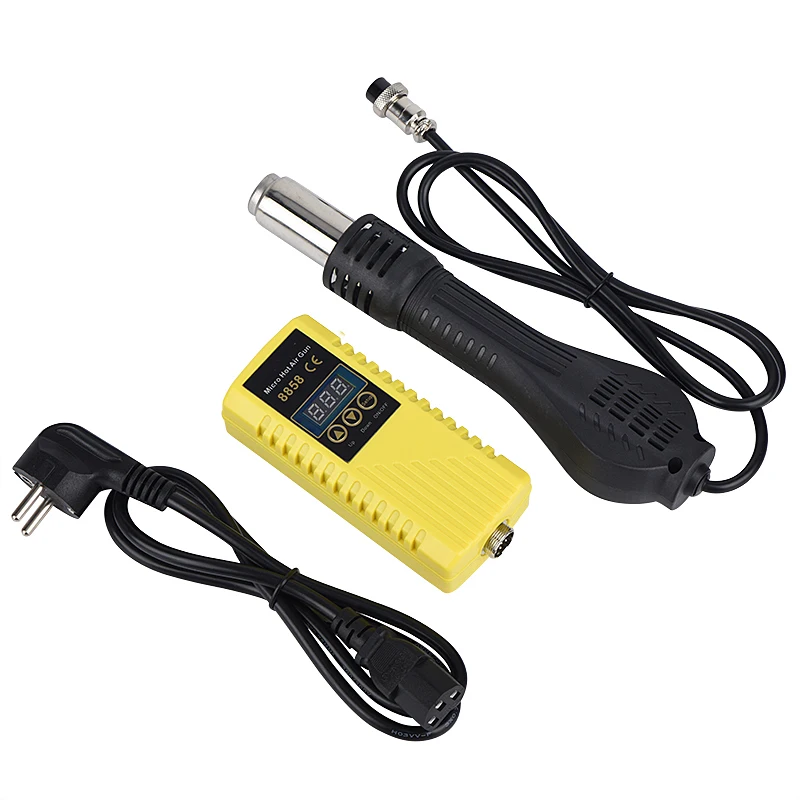 Фен JCD с горячим воздухом светодиодный цифровой фен для пайки 8858 Вт микро