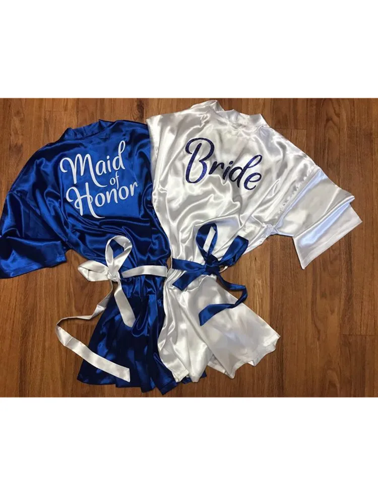 Атласный халат для девичника на заказ блестящие золотые халаты банный вечеринки