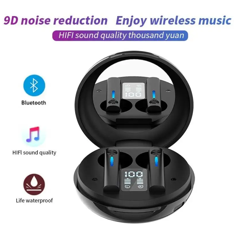 

T15 Headset Bluetooth Wireless Earphones Music Earpieces TWS Sports Earbuds For Xiaomi Huawei Iphone Samsung Stereo Headphones