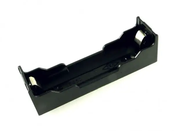 Батарейный отсек для аккумуляторов типа 18650 с плоским металлическим контактом и