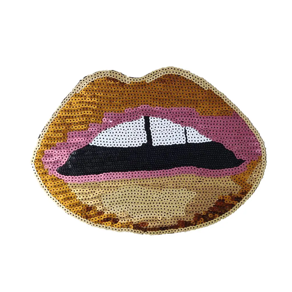 

Термоэтикетки для одежды с золотыми блестками, 26 см