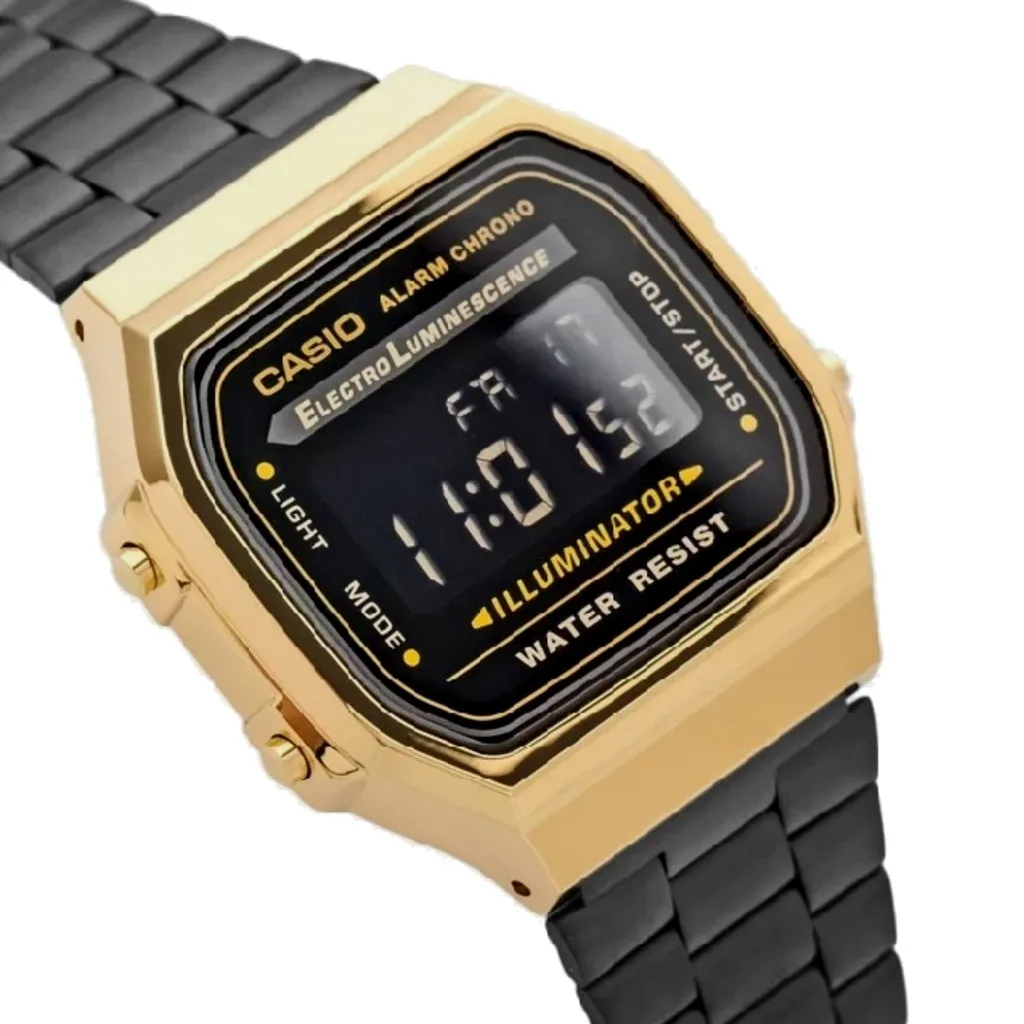 Оптическими зумом Casio Коллекция Часы A168WEGB 1BE|Мужские электронные часы| |